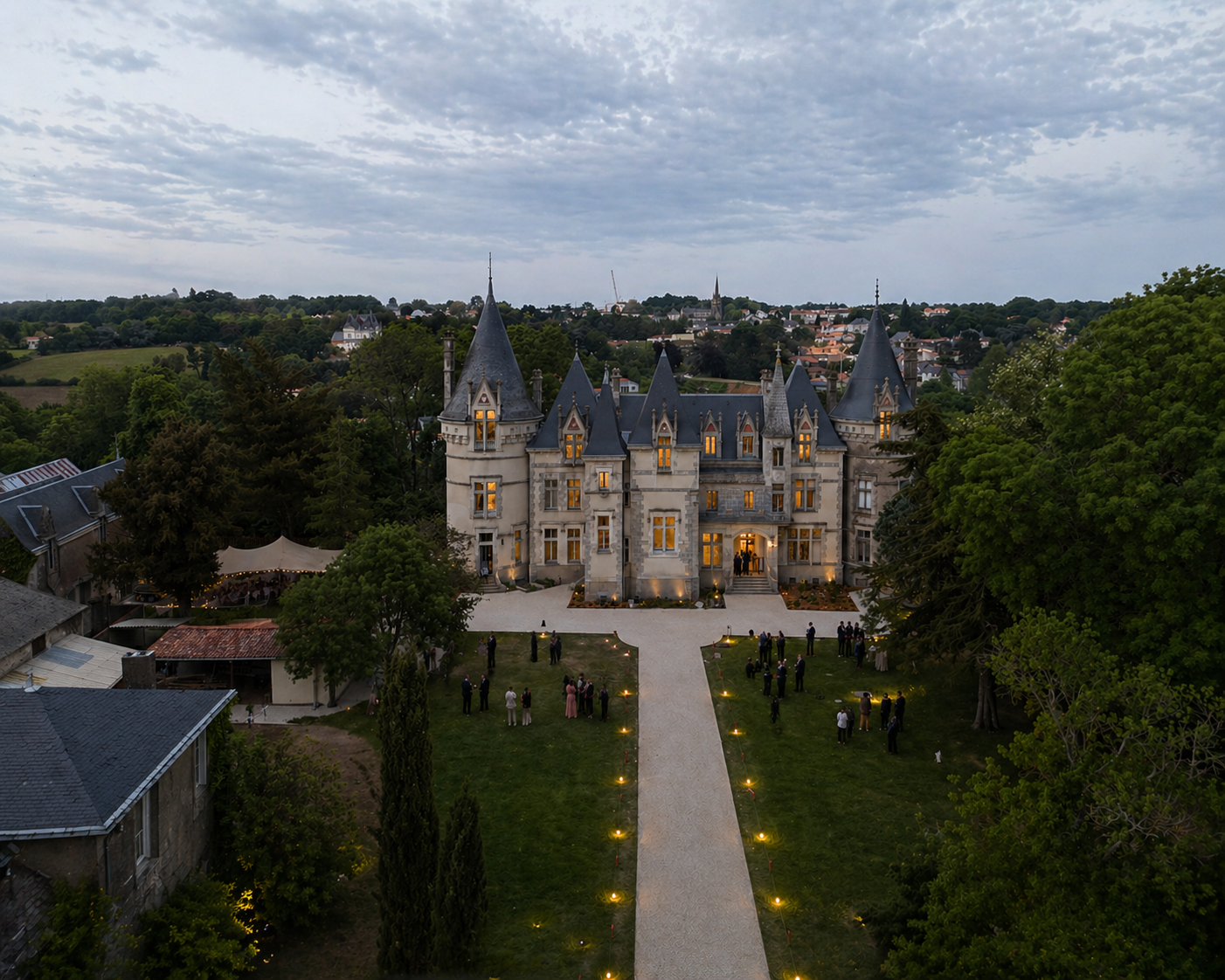Façade du Château de la Touche d'Amour en Vendée