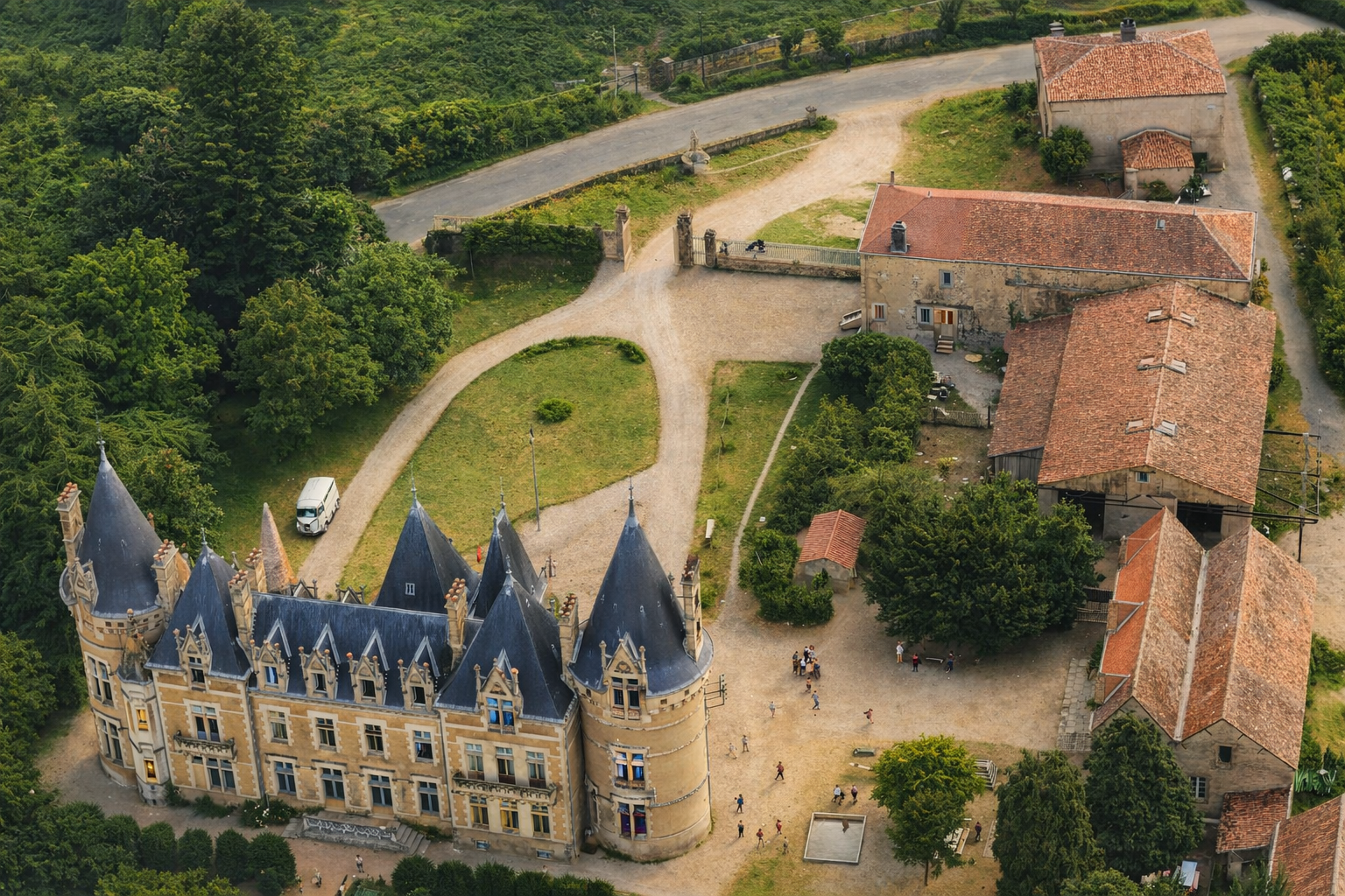 Le château au temps de la colonie
